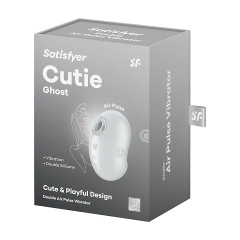 Satisfyer Cutie Ghost Air Pulse - wodoodporny model ciśnieniowy, biały Satisfyer Cutie Ghost Air Pulse - wodoodporny model ciśnieniowy, biały