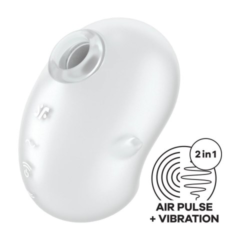 Satisfyer Cutie Ghost Air Pulse - wodoodporny model ciśnieniowy, biały Satisfyer Cutie Ghost Air Pulse - wodoodporny model ciśnieniowy, biały