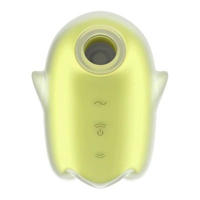Satisfyer Glowing Ghost - wibrator pulsacyjny LED, silikon, fioletowy