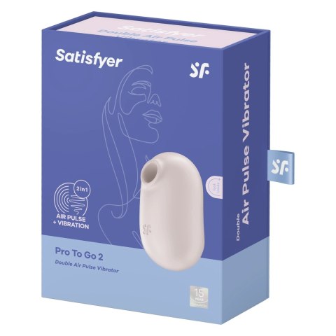 Satisfyer Pro To Go 2 - kompaktowy model z podwojną pulsacją powietrza Satisfyer Pro To Go 2 - kompaktowy model z podwojną pulsacją powietrza