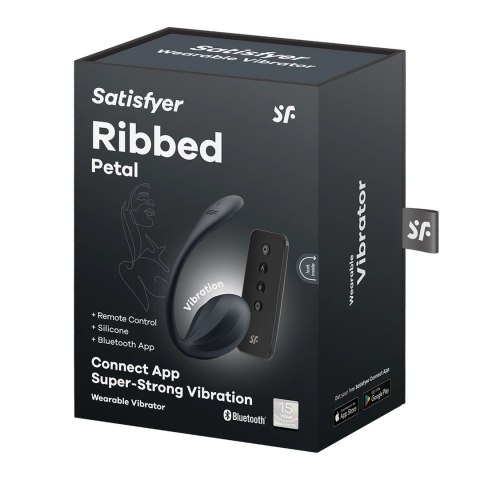 Satisfyer Ribbed Petal Connect - bezprzewodowy model dla par, wodoodporny Satisfyer Ribbed Petal Connect - bezprzewodowy model dla par, wodoodporny