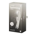Satisfyer Spinning Rabbit 1 - Wibrator podwojny z obracaną końcowką