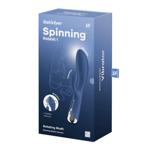 Satisfyer Spinning Rabbit 1 - podwojny model z obracaną głowką, fioletowy Satisfyer Spinning Rabbit 1 - podwojny model z obracaną głowką, fioletowy