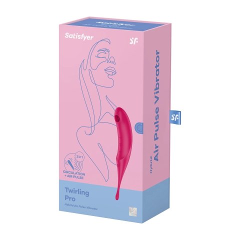 Satisfyer Twirling Pro - urządzenie Air-Pulse i wibracyjne, silikon, IPX7 Satisfyer Twirling Pro - urządzenie Air-Pulse i wibracyjne, silikon, IPX7