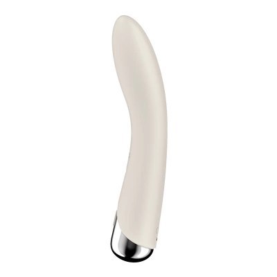 Satisfyer Vibe 1 - zakrzywiony model z obrotową głowką, silikonowy Satisfyer Vibe 1 - zakrzywiony model z obrotową głowką, silikonowy