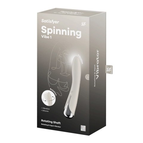 Satisfyer Vibe 1 - zakrzywiony model z obrotową głowką, silikonowy Satisfyer Vibe 1 - zakrzywiony model z obrotową głowką, silikonowy