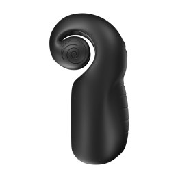 Snail Vibe EVO czarny - silikonowa maszyna intymna z podwojnym napędem