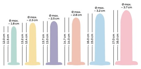 You2Toys Six in a Row Zestaw Treningowy 6 Rozmiarow Silikon Pastelowy You2Toys Six in a Row Zestaw Treningowy 6 Rozmiarow Silikon Pastelowy
