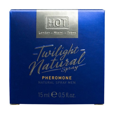 HOT Twilight Naturalny Spray Feromonowy dla Mężczyzn 15 ml Bezzapachowy HOT Twilight Naturalny Spray Feromonowy dla Mężczyzn 15 ml Bezzapachowy
