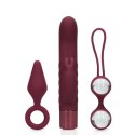 Loveline Zestaw Prezentowy 3-elementowy - Mini Wibrator, Kulki, Korek