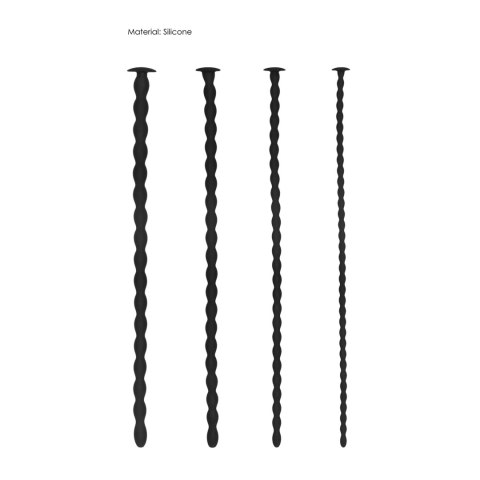 Ouch! Advanced Spiral Silicone Plug Set - 4 rozmiary, 29,6 cm Ouch! Advanced Spiral Silicone Plug Set - 4 rozmiary, 29,6 cm