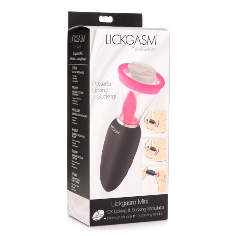 XR Brands 10-trybowy stymulator ssący i pulsacyjny z funkcją lizania XR Brands 10-trybowy stymulator ssący i pulsacyjny z funkcją lizania