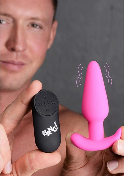 XR Brands BANG Toy silikonowy korek analny z pilotem, 21 trybow, czarny XR Brands BANG Toy silikonowy korek analny z pilotem, 21 trybow, czarny
