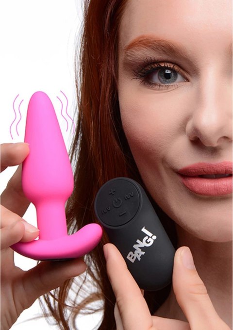 XR Brands BANG Toy silikonowy korek analny z pilotem, 21 trybow, czarny XR Brands BANG Toy silikonowy korek analny z pilotem, 21 trybow, czarny