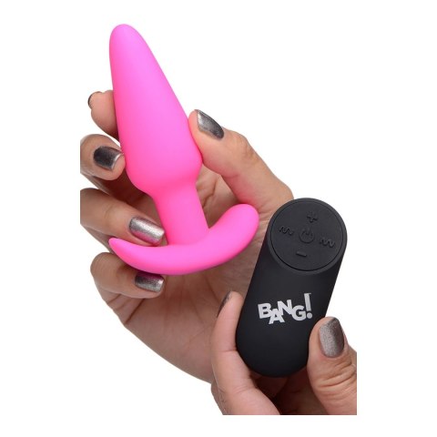XR Brands BANG Toy silikonowy korek analny z pilotem, 21 trybow, czarny XR Brands BANG Toy silikonowy korek analny z pilotem, 21 trybow, czarny