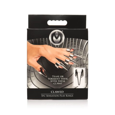 XR Brands Claw Ring zestaw 5 stalowych pierścieni regulowanych XR Brands Claw Ring zestaw 5 stalowych pierścieni regulowanych