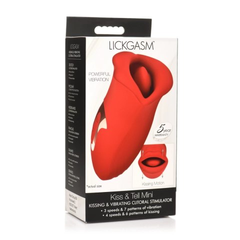XR Brands Lickgasm Kiss and Tell silikonowy stymulator z funkcją ssania XR Brands Lickgasm Kiss and Tell silikonowy stymulator z funkcją ssania