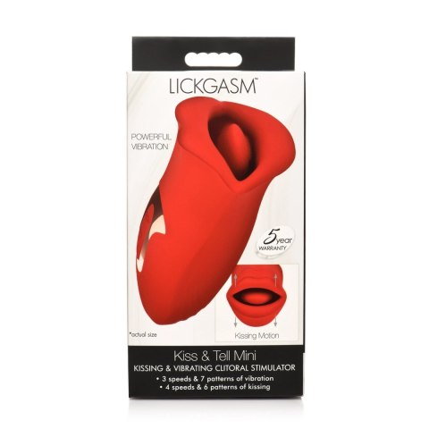 XR Brands Lickgasm Kiss and Tell silikonowy stymulator z funkcją ssania XR Brands Lickgasm Kiss and Tell silikonowy stymulator z funkcją ssania