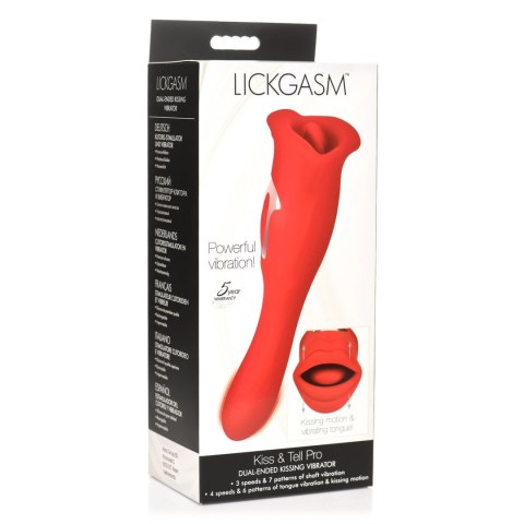 XR Brands Lickgasm model podwojny z funkcją symulacji pocałunkow czerwony XR Brands Lickgasm model podwojny z funkcją symulacji pocałunkow czerwony