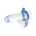 XR Brands Poseidon's silikonowy pierścień anatomiczny niebieski
