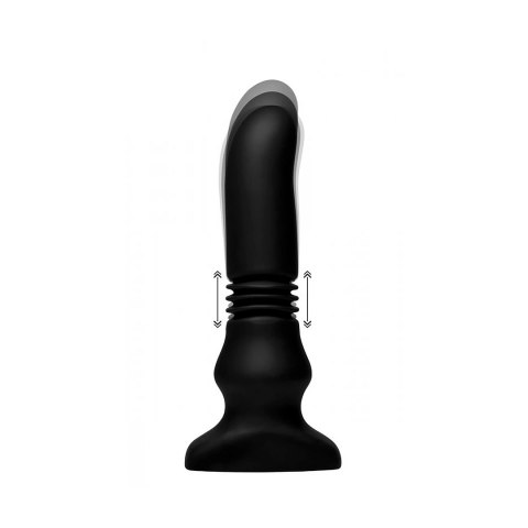XR Brands Push & Vibe Plug silikonowy, wibracyjny, z funkcją pchania XR Brands Push & Vibe Plug silikonowy, wibracyjny, z funkcją pchania