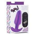 XR Brands Smooth Silicone - wodoodporny korek analny z pilotem, czarny