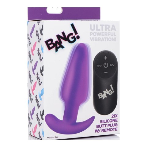 XR Brands Smooth Silicone - wodoodporny korek analny z pilotem, czarny XR Brands Smooth Silicone - wodoodporny korek analny z pilotem, czarny