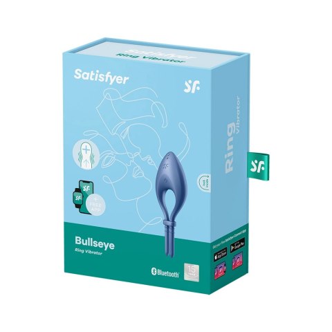 Satisfyer Bullseye - Pierścień wibrujący regulowany, silikonowy, czarny Satisfyer Bullseye - Pierścień wibrujący regulowany, silikonowy, czarny