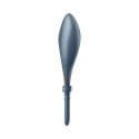Satisfyer Bullseye - Regulowany pierścień wibrujący, silikon, czarny