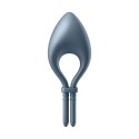 Satisfyer Bullseye - Regulowany pierścień wibrujący, silikon, czarny