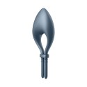 Satisfyer Bullseye - Regulowany pierścień wibrujący, silikon, czarny
