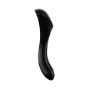 Satisfyer Candy Cane mini - kompaktowy model na palec czarno-pomarańczowy