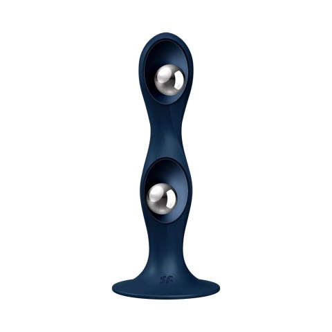 Satisfyer Double Ball-R - model z obciążeniem, silikon, czarny Satisfyer Double Ball-R - model z obciążeniem, silikon, czarny