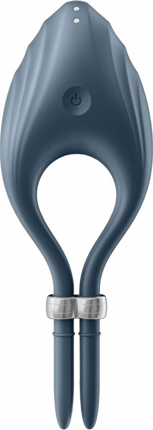 Satisfyer Duelist - Regulowany pierścień silikonowy z wibracją, czarny Satisfyer Duelist - Regulowany pierścień silikonowy z wibracją, czarny