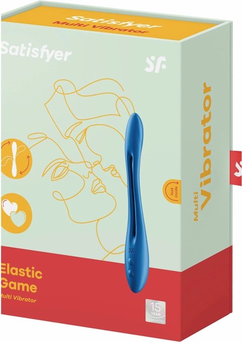 Satisfyer Elastic Game Multiwibrator z 2 silnikami, silikon, wodoodporny Satisfyer Elastic Game Multiwibrator z 2 silnikami, silikon, wodoodporny