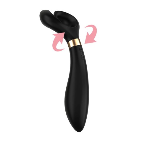 Satisfyer Endless Joy - wielofunkcyjne urządzenie z obrotową głowką, czarne Satisfyer Endless Joy - wielofunkcyjne urządzenie z obrotową głowką, czarne