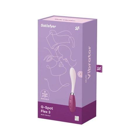 Satisfyer G-Spot Flex 3 - elastyczny model z dwoma silnikami, fioletowy Satisfyer G-Spot Flex 3 - elastyczny model z dwoma silnikami, fioletowy