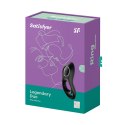 Satisfyer Legendary Duo czarny - podwojny pierścień wibrujący z silikonem