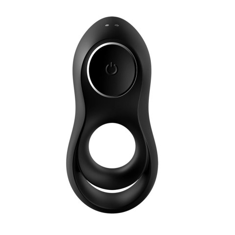 Satisfyer Legendary Duo czarny - podwojny pierścień wibrujący z silikonem Satisfyer Legendary Duo czarny - podwojny pierścień wibrujący z silikonem