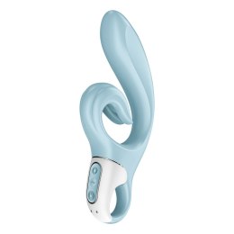 Satisfyer Love Me - model podwojny z elastycznym uchwytem, silikonowy