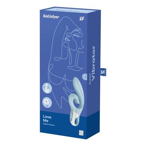 Satisfyer Love Me - model podwojny z elastycznym uchwytem, silikonowy Satisfyer Love Me - model podwojny z elastycznym uchwytem, silikonowy