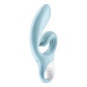 Satisfyer Love Me - model podwojny z elastycznym uchwytem, silikonowy