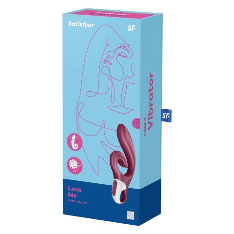 Satisfyer Love Me - podwojny stymulator z elastycznym uchwytem, fioletowy Satisfyer Love Me - podwojny stymulator z elastycznym uchwytem, fioletowy