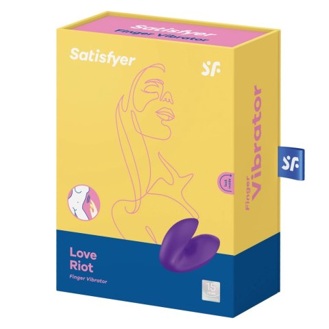 Satisfyer Love Riot - Wibrujący masażer na palec, silikon, IPX7 Satisfyer Love Riot - Wibrujący masażer na palec, silikon, IPX7