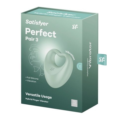 Satisfyer Perfect 3 hybrydowy model na palec, kompaktowy silikon Satisfyer Perfect 3 hybrydowy model na palec, kompaktowy silikon