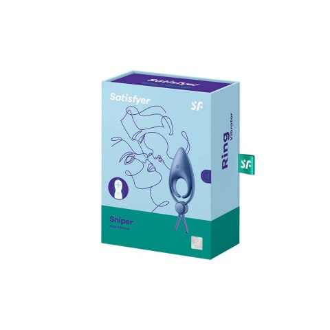 Satisfyer Sniper - Regulowany pierścień wibrujący, silikon, czarny Satisfyer Sniper - Regulowany pierścień wibrujący, silikon, czarny