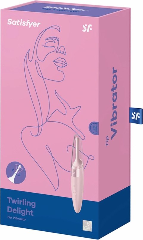 Satisfyer Twirling Delight precyzyjny aplikator wibracyjny USB biały Satisfyer Twirling Delight precyzyjny aplikator wibracyjny USB biały