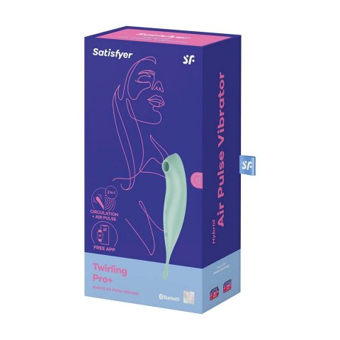 Satisfyer Twirling Pro Connect - urządzenie intymne Air-Pulse, silikon, IPX7 Satisfyer Twirling Pro Connect - urządzenie intymne Air-Pulse, silikon, IPX7