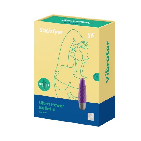 Satisfyer Ultra Power Bullet 5 czarny - kompaktowy model z teksturą Satisfyer Ultra Power Bullet 5 czarny - kompaktowy model z teksturą