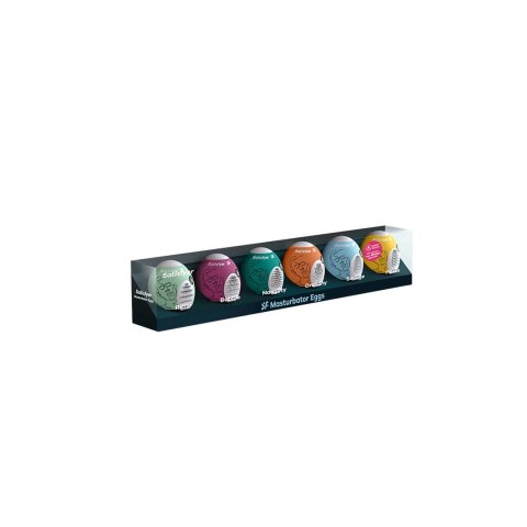 Satisfyer Various - Zestaw 6 elastycznych jajek intymnych z teksturą Satisfyer Various - Zestaw 6 elastycznych jajek intymnych z teksturą